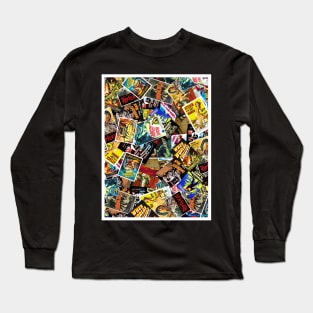 Vintage Movie Poster Collage #2 Long Sleeve T-Shirt